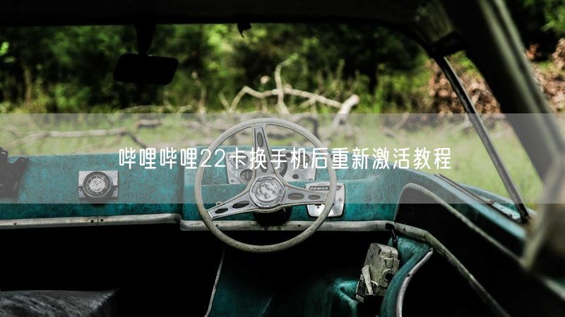 哔哩哔哩22卡换手机后重新激活教程