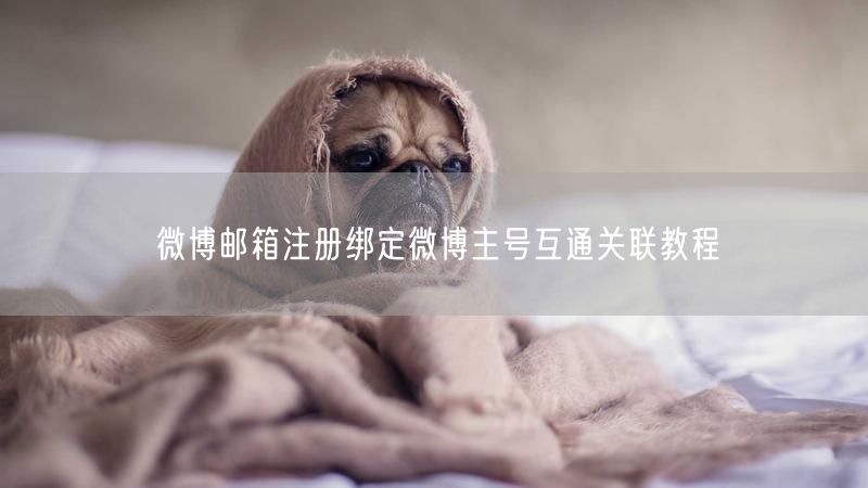 微博邮箱注册绑定微博主号互通关联教程