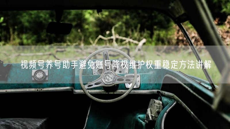 视频号养号助手避免账号降权维护权重稳定方法讲解