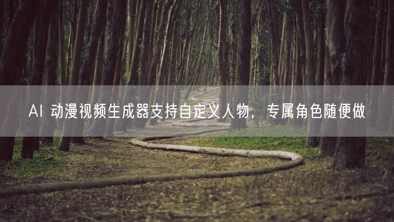 AI 动漫视频生成器支持自定义人物，专属角色随便做