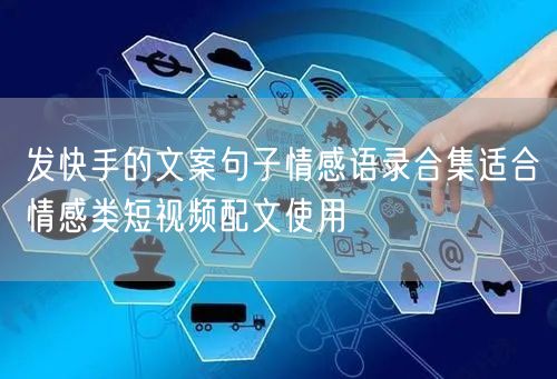 发快手的文案句子情感语录合集适合情感类短视频配文使用