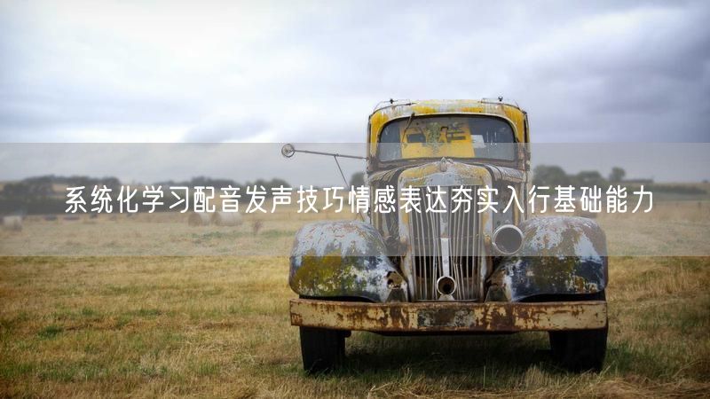 系统化学习配音发声技巧情感表达夯实入行基础能力