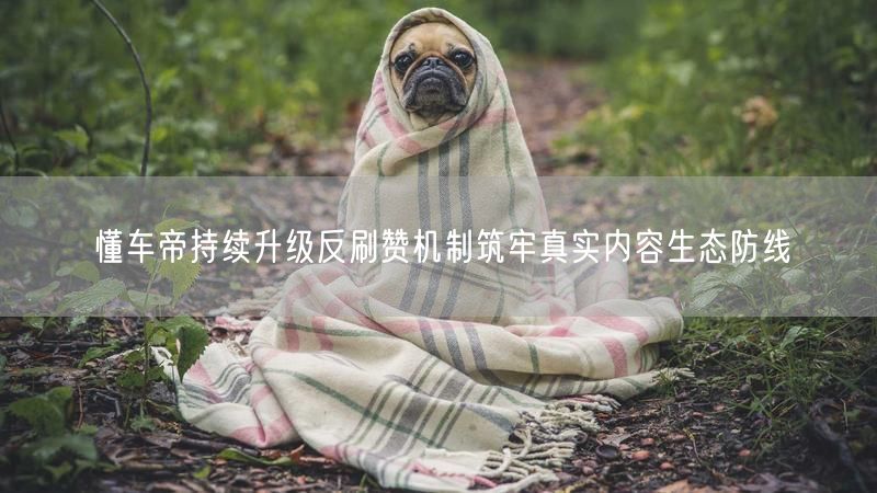懂车帝持续升级反刷赞机制筑牢真实内容生态防线
