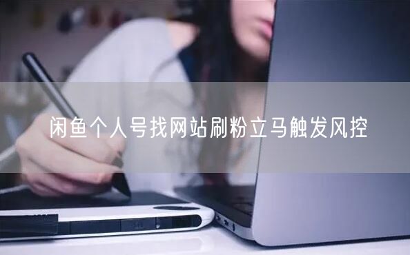 闲鱼个人号找网站刷粉立马触发风控